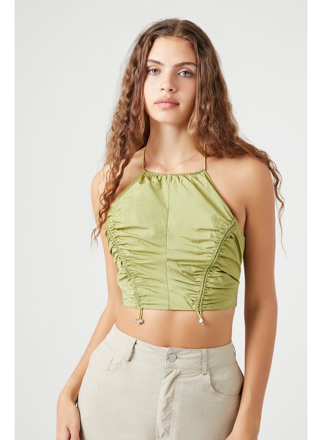 FOREVER 21 Toggle Drawstring Halter Top - Image 3