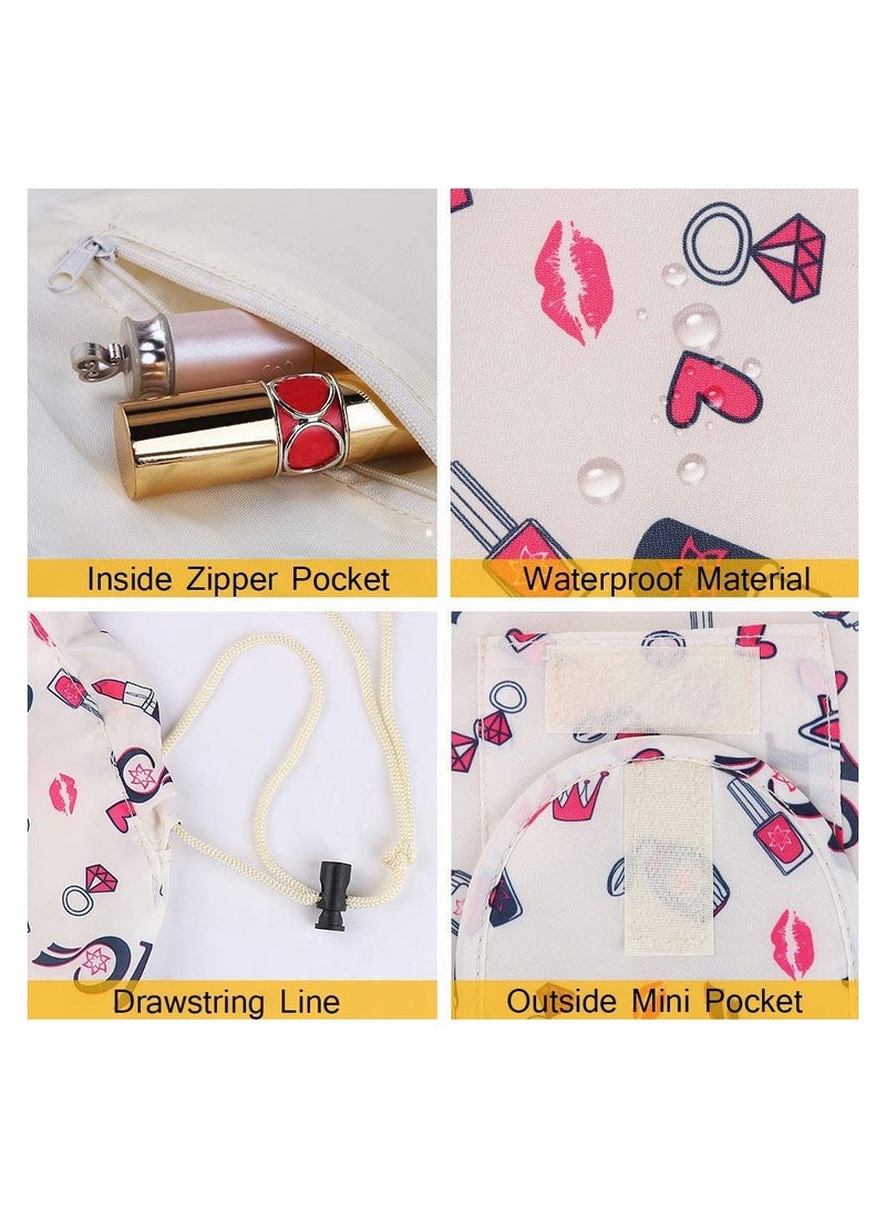 حقيبة مكياج سفر بسعة كبيرة محمولة مع سحب للنساء مثالية لتخزين مستحضرات التجميل والمواد الأساسية والإكسسوارات - Image 2