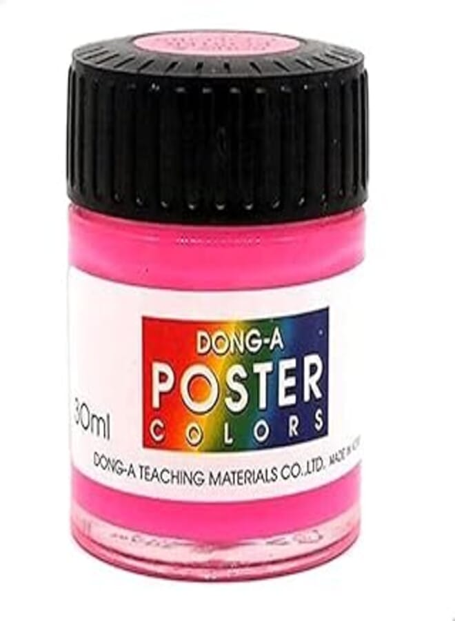 Dong-A Gouache Poster Color Paint 30 ml, Pink