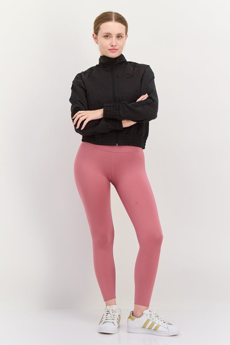 PUMA جاكيت رياضي نسائي بزي كامل بسحاب خارجي، مجموعة سوداء - Image 4