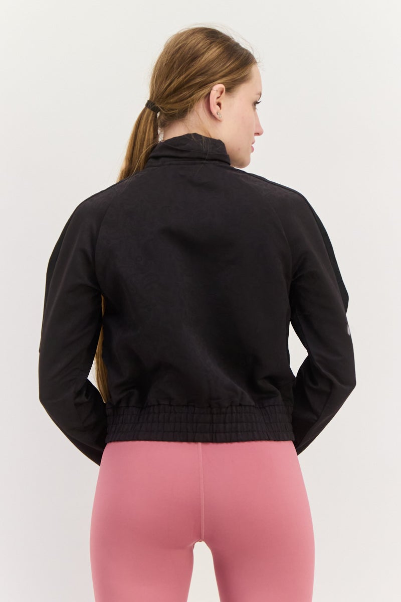 PUMA جاكيت رياضي نسائي بزي كامل بسحاب خارجي، مجموعة سوداء - Image 3