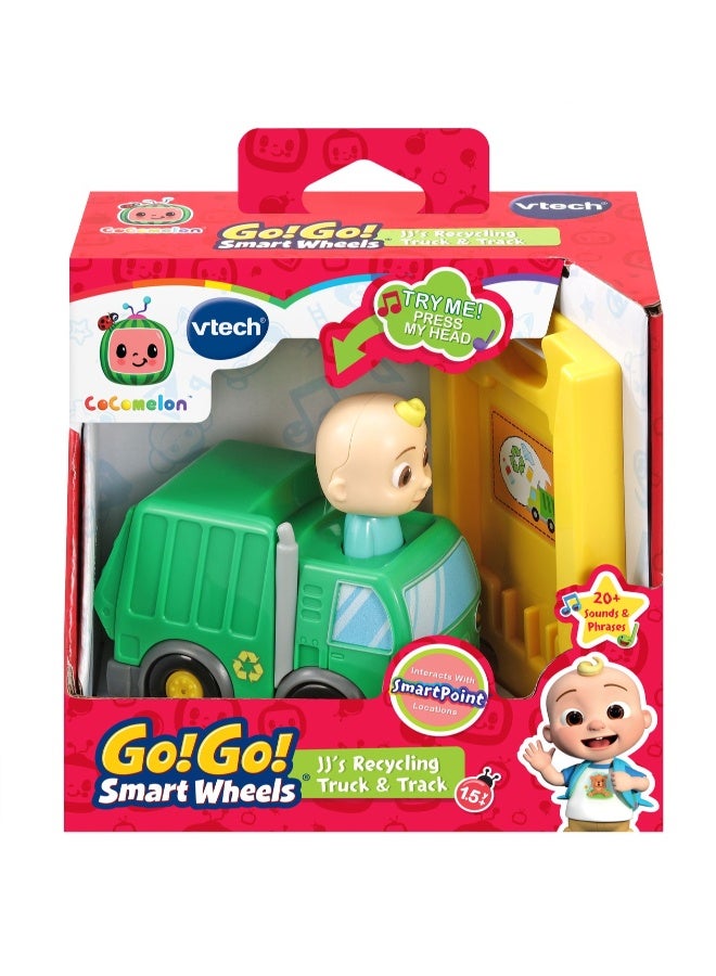 vtech Cocomelon Go! Go! Smart Wheels Jj’S Recycling Truck & Track, Recycling Sounds & Songs, Ages 1.5 – 5 Years - Image 4