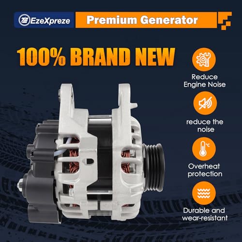 E EZEXPREZE Ezexpreze 11311 New Alternator Replacement for 2007-2012 Hyundai Elantra 2.0L, 2010 2011 Kia Soul 2.0L, 2007-2009 Spectra 2.0L L4, 2655635, 600162, 3730023650, AVA0102, 40046020, 40046031 - Image 4