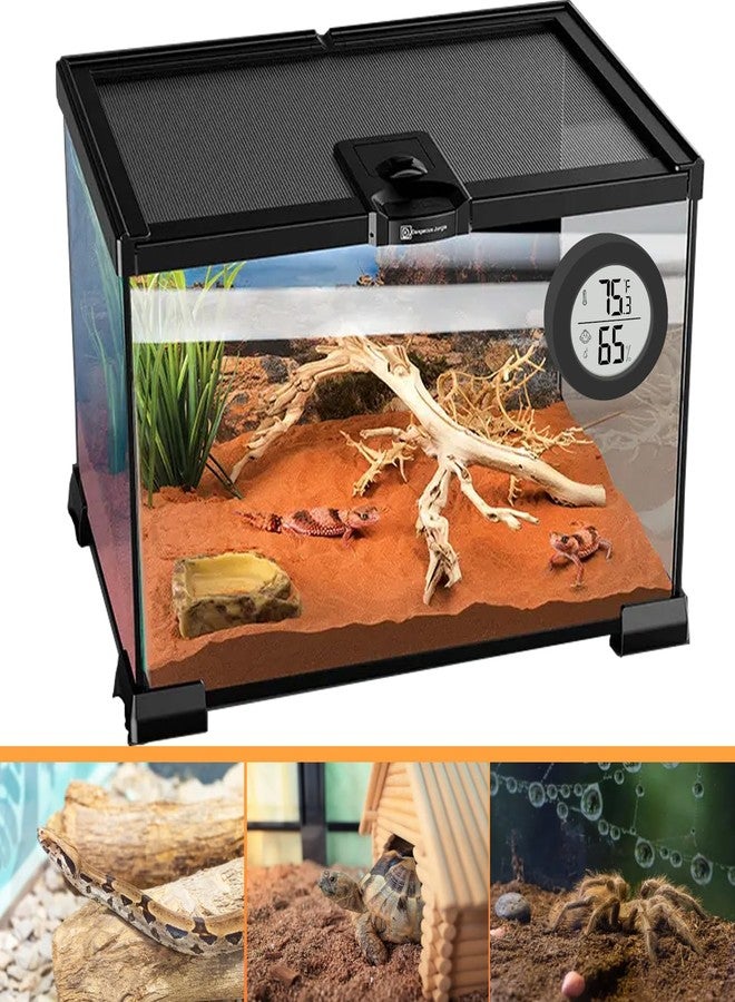 Thlevel Reptile Tank Accessories, 2 Pack Bearded Dragon Tank Thermometer Humidity Gauge for Leopard Gecko, Jumping Spider, Snake, Gecko, Ball Python, Lizard - Image 2