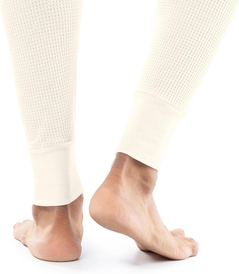Indera Men's 65/35 Waffle Knit Thermal Pants for Cold Weather - Image 4