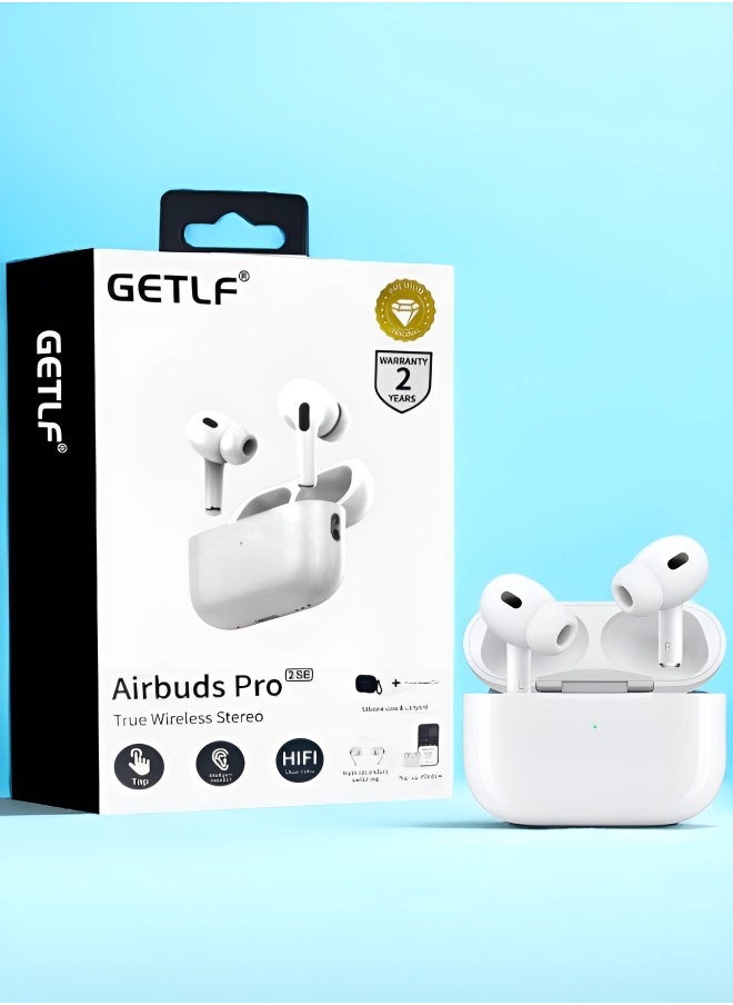 Generic - AirBuds Pro 2 SE Bluetooth Pro, original version 2, a wireless Bluetooth headset that supports wireless charging, features clear sound and noise isolation, works on all mobile phones such as iPhone, - Image 1