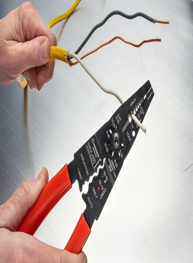 كريسنت قاطعة مجعدة ومُجَرِّدة الأسلاك الهلالية مقاس 8 بوصات - 8WSCCDG - Image 3