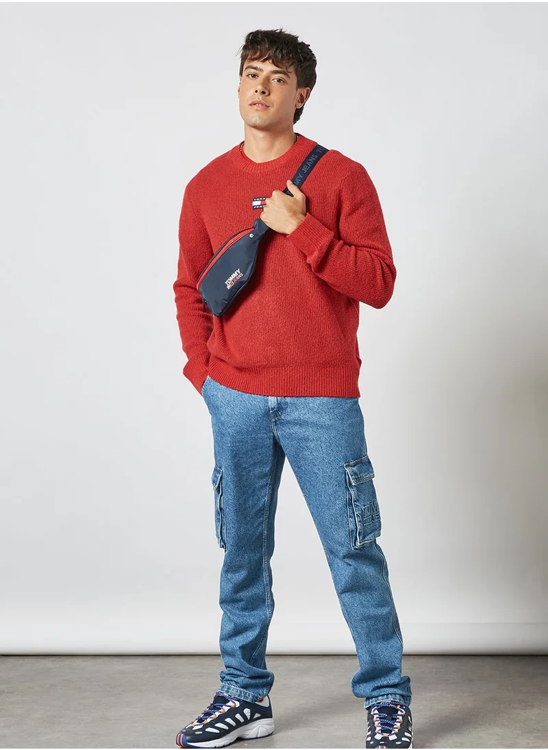 TOMMY JEANS Logo Crew Neck Sweater