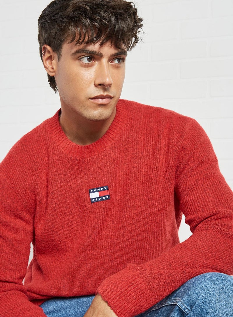 TOMMY JEANS Logo Crew Neck Sweater - Image 4