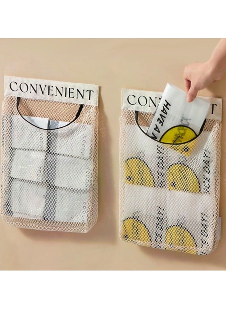 NANAO 4-Pcs Large Capacity Trash Bag Garbage Bag Storage Bag Mesh Bag  - Image 4