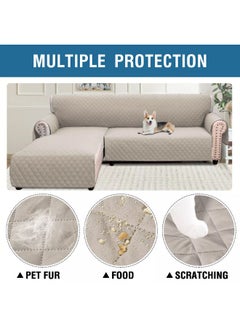 Reelyo Sofa Cover, Fully Waterproof, Sofa Seat, Dog and Cat Protection, Hair Non-stick, Non-slip, 1 seat 2 Seats, 3 Seats, Armrest, Replaceable Sofa Cover, Dustproof, Stain Resistant, Scratch-Resistant,  - Image 3