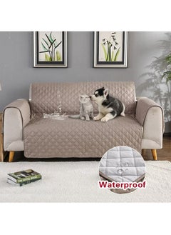 Reelyo Sofa Cover, Fully Waterproof, Sofa Seat, Dog and Cat Protection, Hair Non-stick, Non-slip, 1 seat 2 Seats, 3 Seats, Armrest, Replaceable Sofa Cover, Dustproof, Stain Resistant, Scratch-Resistant,  - Image 5