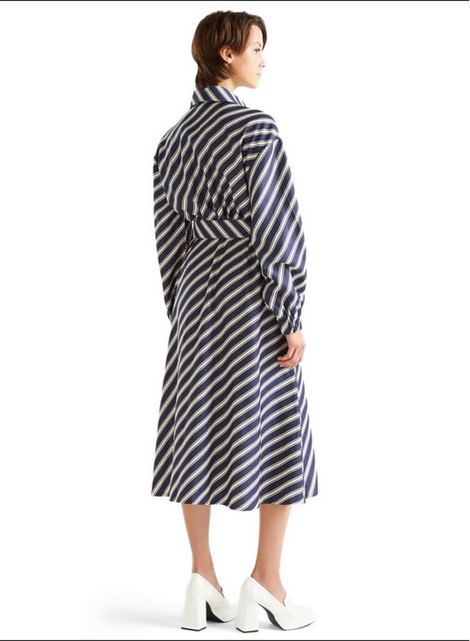 Benetton REGIMENTAL STRIPED MIDI DRESS  - Image 3