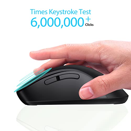 memzuoix 2.4G Wireless Mouse, 1400 DPI Mobile Optical Cordless Mouse with USB Receiver, Portable Computer Mice for Laptop, PC, Desktop, MacBook, 5 Buttons (Pink) - Image 4