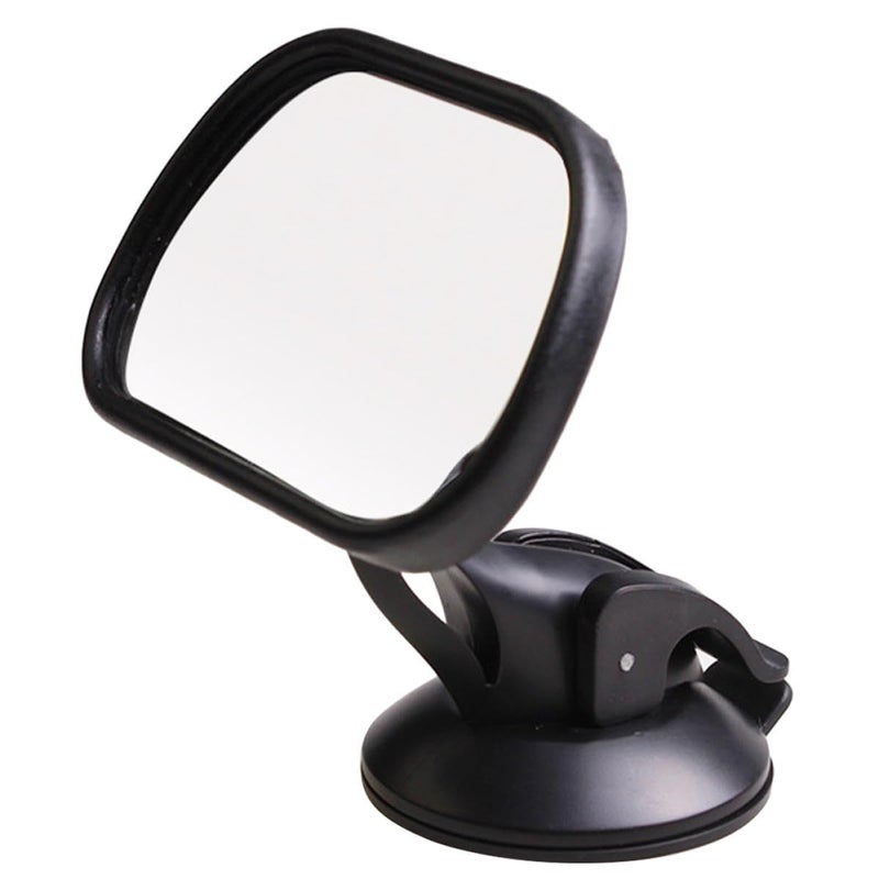 Shatterproof Wide Angle Rear View Mirror with Suction Cup for Car Backseat Observation - Image 2