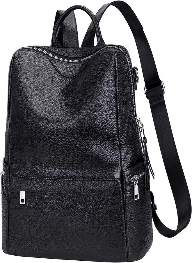 TrueArch Casual Leather Backpack for Women Elegant Casual Backpack 13" Laptop Purse Ladies Women Girls Leather Shoulder Fitting Rakhi Gift for Sister, Mother Bhabhi (Black) - Image 3