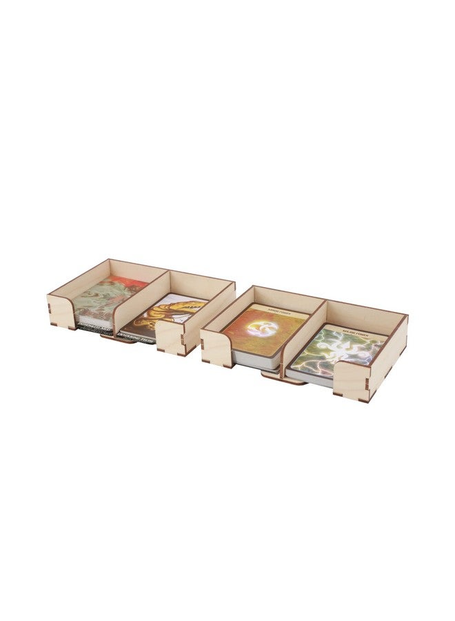 The Broken Token Game Organizer Compatible with Horizons of Spirit Island - Wooden Game Organizing Box with Multiple Trays
