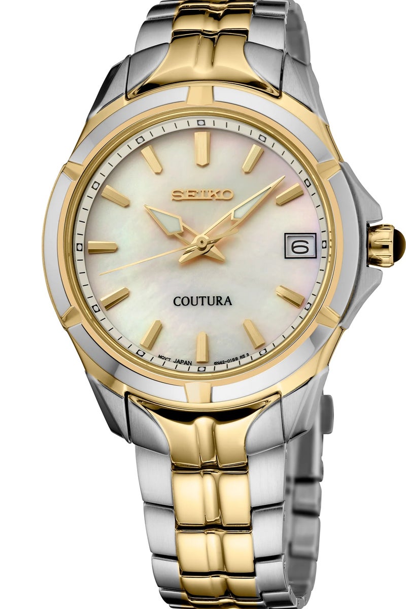 Seiko Coutura Ladies Gold and Silver Stainless Steel Watch - SUR586 - Image 1