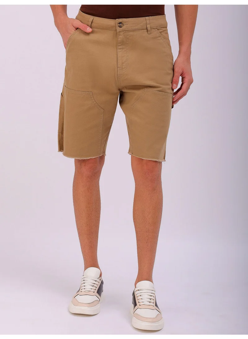 شركة المرآب الهندية Elmwood Men Relaxed Casual Patched Regular Shorts