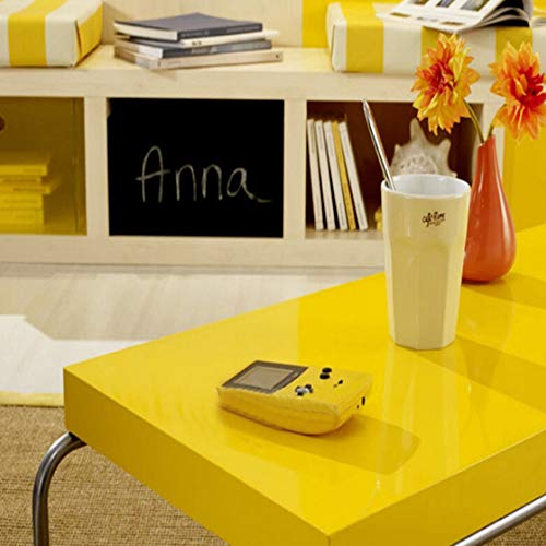 TANONE Countertop Contact Paper Yellow Wallpaper Self Adhesive Vinyl Wrap Thickened Decorative Paper Waterproof for Wallcovering Kitchen Cabinets Wardrobe Furniture Iridescent Glitter（15.7“ X78.7”） - Image 2