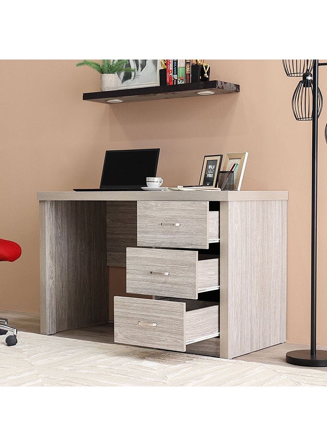 DANUBE HOME طاولة مكتب ساتورن مكتب كمبيوتر مكتب محطة عمل كمبيوتر حديث كمبيوتر محمول طاولة ألعاب طاولة دراسة خشبية للمكتب المنزلي مصنوعة في ماليزيا L 120.7 × العرض 60.3 × الارتفاع 78.4 سم بلوط رمادي  - Image 3