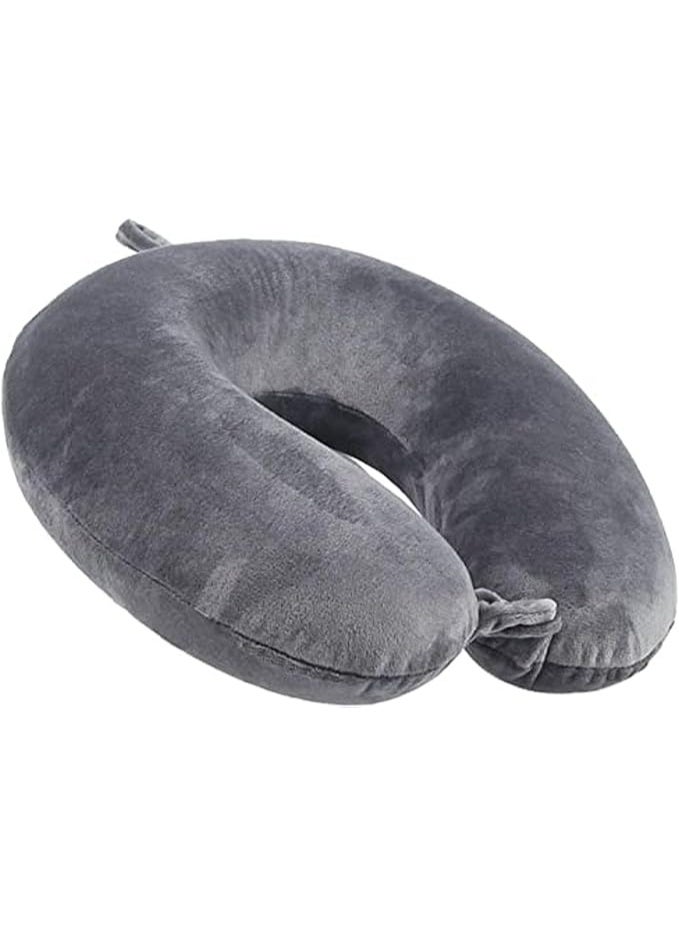 Memory Foam Travel Neck Pillow - Free Size, Soft & Comfortable Support - Practical and Durable for Daily Use & Long Trips - Image 2