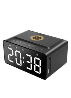 LIXES Quran Speaker With Azan Clock Alarm Clock Radio With Bluetooth Speaker Alarm Clocks Bedside Powerful Battery Backup And USB Port With App Control LED Display Clock With 8GB Storage SQ808  - Image 2