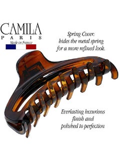 CAMILA Paris Cp2370 French Hair Clip For Women Medium Narrow Open Girls Hair Claw Clips Jaw Fashion Durable And Styling Hair Accessories For Women Strong Hold No Slip Grip Made In France  - Image 3
