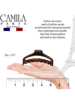 CAMILA Paris Cp2370 French Hair Clip For Women Medium Narrow Open Girls Hair Claw Clips Jaw Fashion Durable And Styling Hair Accessories For Women Strong Hold No Slip Grip Made In France  - Image 4