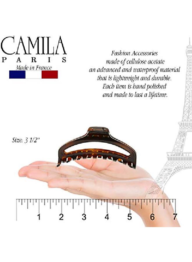 CAMILA Paris Cp2370 French Hair Clip For Women Medium Narrow Open Girls Hair Claw Clips Jaw Fashion Durable And Styling Hair Accessories For Women Strong Hold No Slip Grip Made In France - Image 4
