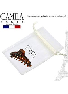 CAMILA Paris Cp2370 French Hair Clip For Women Medium Narrow Open Girls Hair Claw Clips Jaw Fashion Durable And Styling Hair Accessories For Women Strong Hold No Slip Grip Made In France  - Image 5