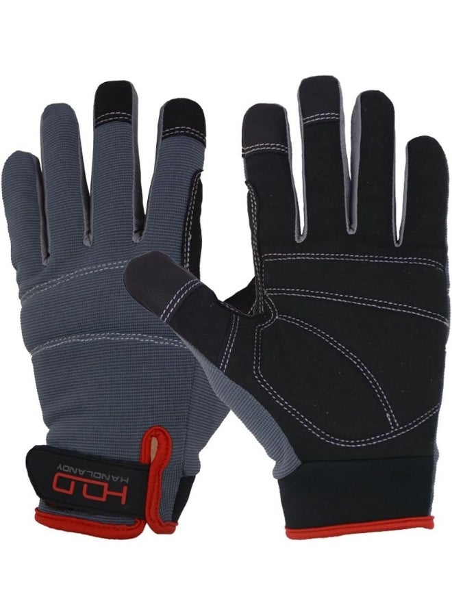 Generic Handlandy Mens Work Gloves Touch screen, Flexible Breathable Utility Gloves - Image 1