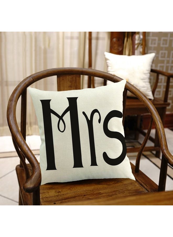 NIBEMINENT Printed Cushion Cover White/Black - Image 2