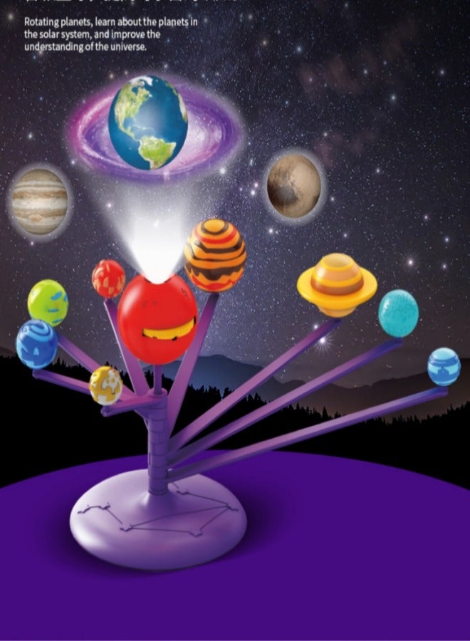 MIXDE Science Toy DIY Solar System Rotating Planets Educational Toy  For Kids - Image 5
