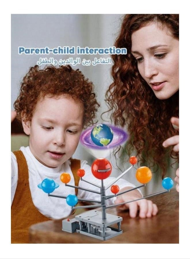 MIXDE Science Toy DIY Solar System Rotating Planets Educational Toy  For Kids - Image 4