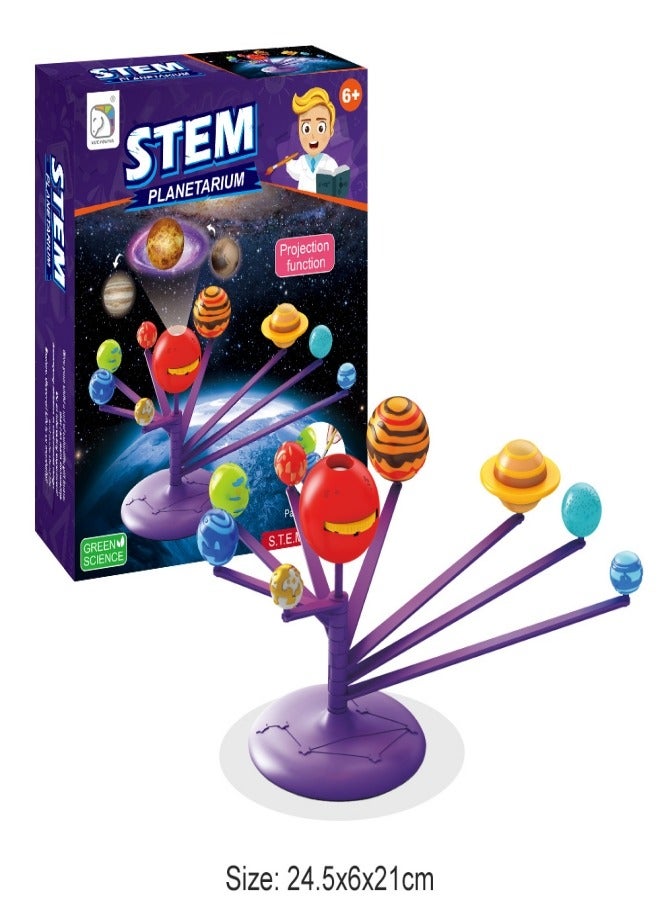 MIXDE Science Toy DIY Solar System Rotating Planets Educational Toy  For Kids - Image 1