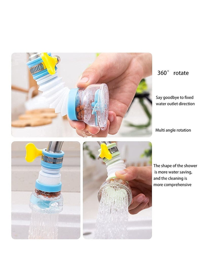 Generic Flexible Kitchen Faucet Extension – Anti-Splash, Water-Saving, and Stretchable Tap Connector with Rotatable Nozzle and Extendable Water Filter – Single Pack – Plastic multicolour  - Image 3