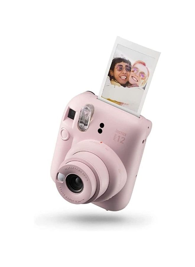 Instax mini 12 instant film camera, auto exposure with Built-in selfie lens, Blossom Pink - Image 1
