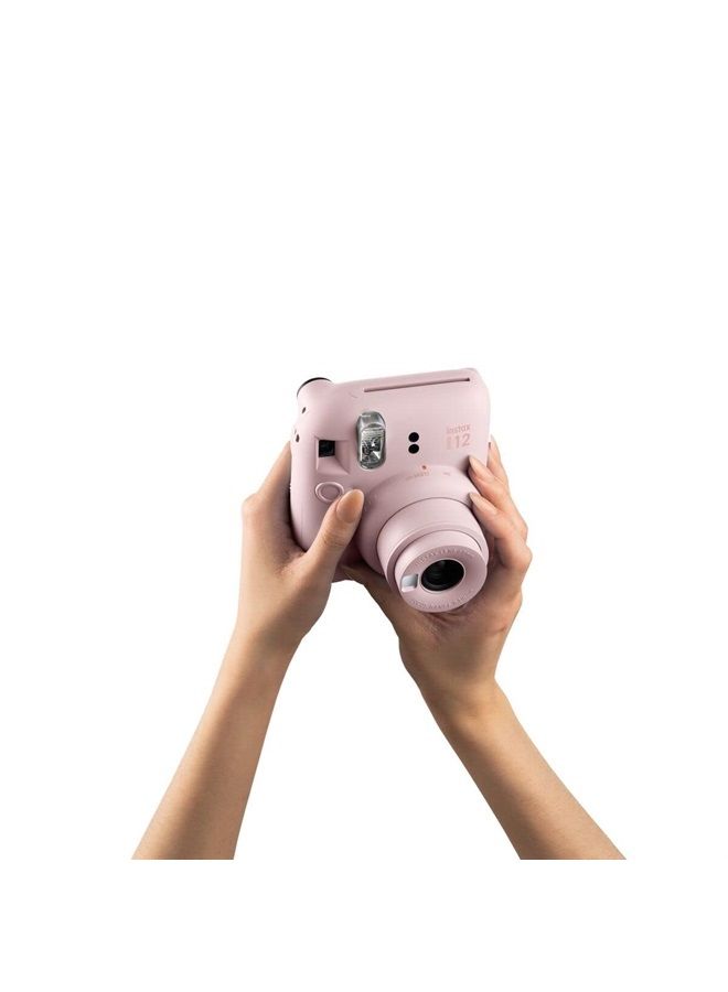 Instax mini 12 instant film camera, auto exposure with Built-in selfie lens, Blossom Pink - Image 4