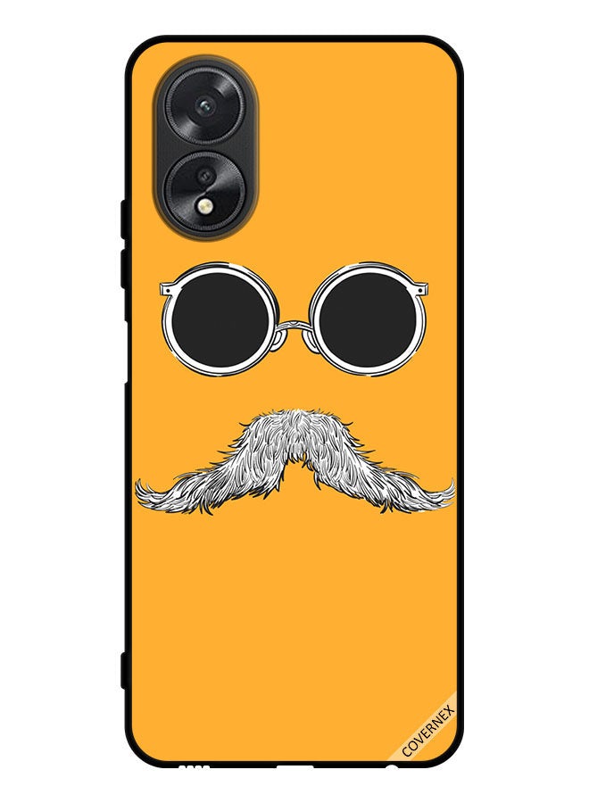 Covernex Protective Case Cover For Oppo A38 Glasses And Mustache Art - Image 1