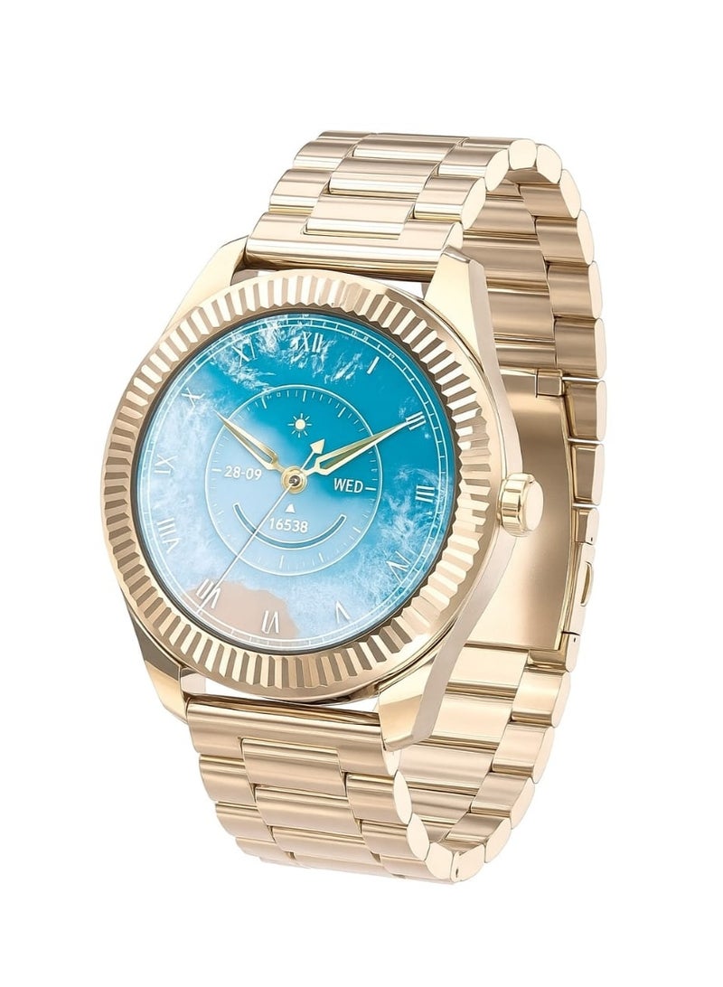 لينيس LENYES LW-252… ذكية كما تحبين ساعة تجمع بين الرقي والوظائف الذكية المتقدمة بشاشة AMOLED واضحة وتفاصيل لا تُقاوم  إمكانية تخصيص أكثر من 100 واجهة ساعة لتناسب ذوقك. - Image 1