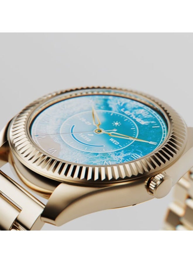 لينيس LENYES LW-252… ذكية كما تحبين ساعة تجمع بين الرقي والوظائف الذكية المتقدمة بشاشة AMOLED واضحة وتفاصيل لا تُقاوم  إمكانية تخصيص أكثر من 100 واجهة ساعة لتناسب ذوقك. - Image 5