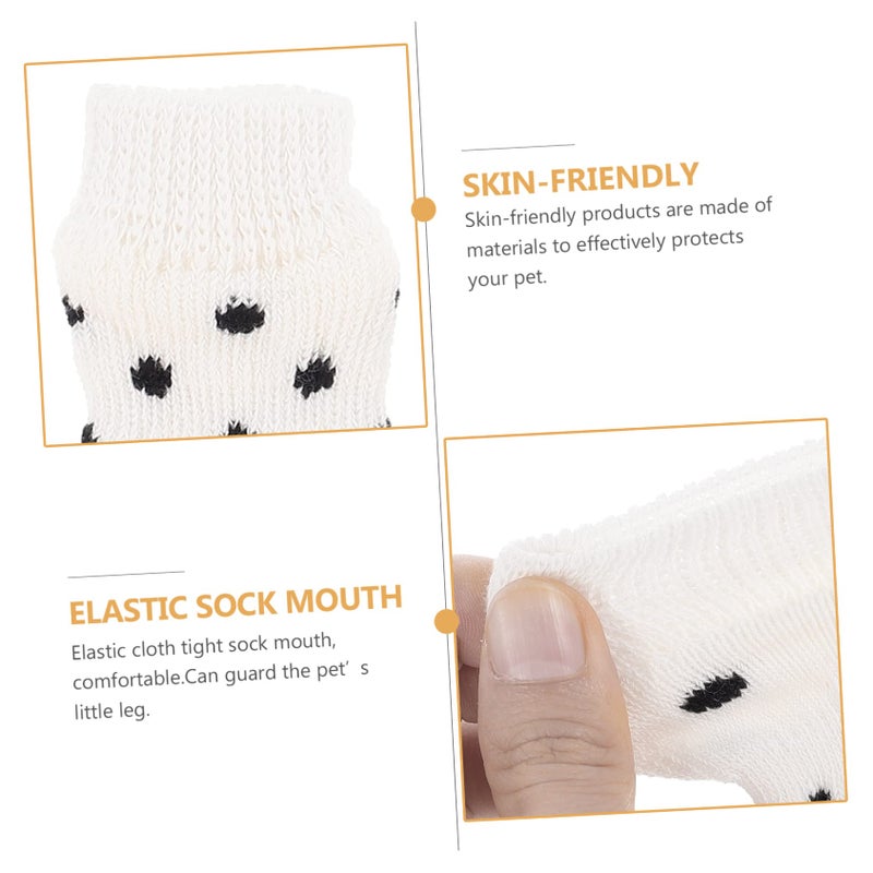 Dog Leg Warmers Non Slip Bite Resistant Breathable Skin Friendly for Cold Weather and Slippery Floors 4 Pieces - Image 5