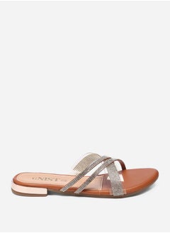 GNIST Embellished Strap Flat Sandals by Styli  - Image 5