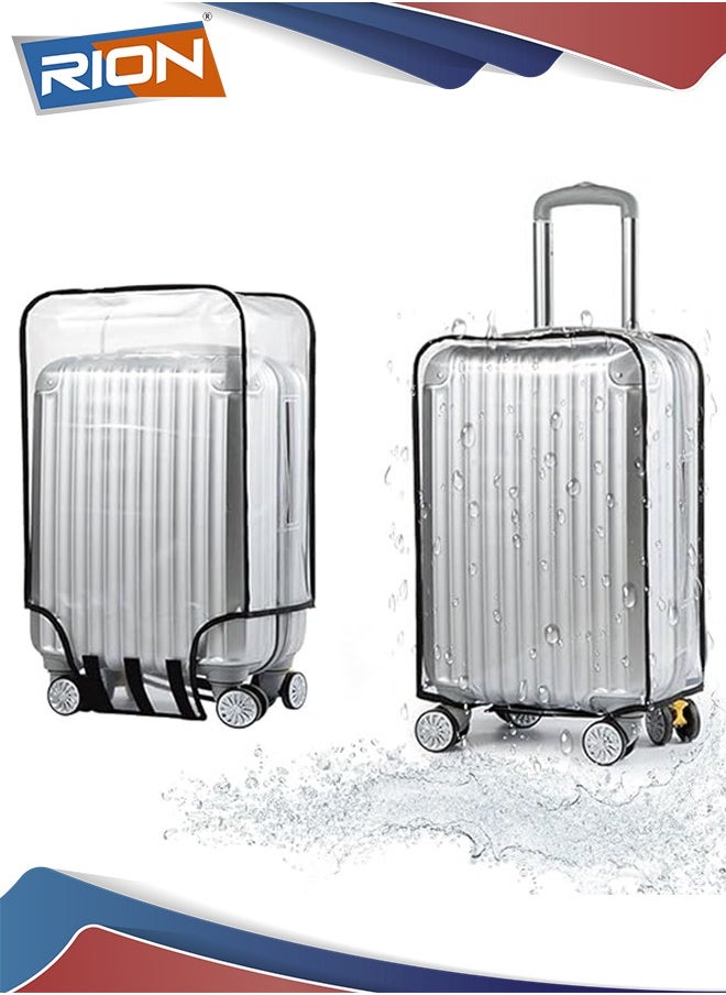 RION Transparent PVC Suitcase Cover - Waterproof and Scratch-Resistant Travel Protection  - Image 1
