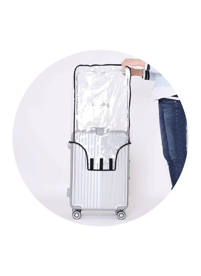 RION Transparent PVC Suitcase Cover - Waterproof and Scratch-Resistant Travel Protection  - Image 4