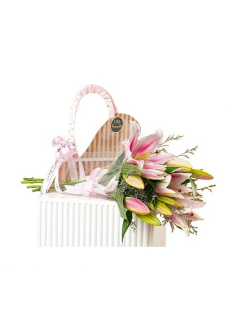 Generic Pink Lilies Bag
