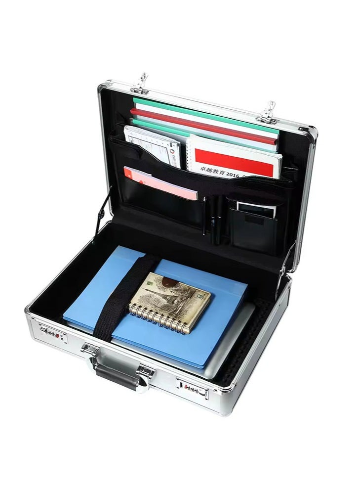 Freegallops - Aluminum Attache Case Padded Laptop Briefcase Combo Lock Hard Sided - Image 1