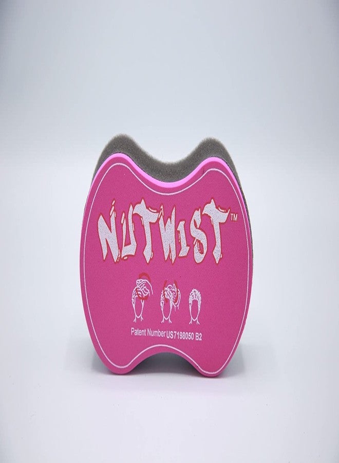 Nudred NuTwist Dread Twist Hair Sponge for Curls Black Men, Coils, and Twists - Hair Twisting Sponge Barber's Curling Care Brushes for Afro Curly Freeform Dreads, Curls Small Holes, Pink - Image 2