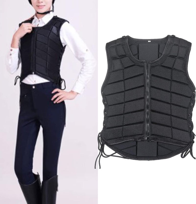 klarako Equestrian Vest,Horse Riding Training Waistcoat Body Safety Protector Gear for Unisex Adults Boys Girls Children - Image 4